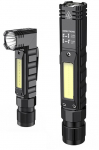Flashlight G19, multifunction, with magnet, SMD + COB + RED, 200lm, 5+2W, rechargable