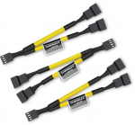 Noctua NA-SYC1.yellow Y Splitter for 4-Pin PWM, 3 Pack