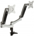 SilverStone SST-ARM22SC Dual Monitorhalterung - silber
