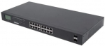 Intellinet Switch Gigabit 16x RJ45, POE+, 2x SFP, LCD, Rack 19