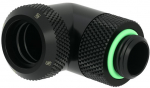 Barrow Multi-Link Adapter Anschluss 90 Grad G1/4 Zoll AG auf 14mm AD Hardtube - drehbar, schwarz