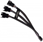 Alphacool Y-Splitter 4-Pin to 3x 4-Pin PWM 15cm - Black