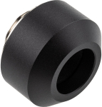 Optimus Nickel-Plated Hard Tube Fitting, 12 mm - Black