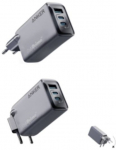 Anker Charger Prime 100W GaN 2xUSB-C 1xUSB-A silver