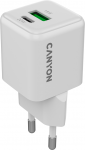 CANYON charger CU20AC GaN 20W 1xPD 1xQC EU White