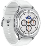 Samsung Galaxy Watch8 Classic (White, 46mm, Bluetooth, Hybrid Strap)