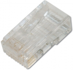 CAT 6 Modularstecker f&uuml;r Rundkabel, ungeschirmt, 100 Stk.