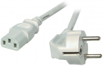 EFB Netzkabel Schutzkontakt 90-C13 180,grau,3.0m,3x1.00m