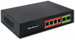 Qoltec FAST Ethernet PoE SWITCH 4xRJ45 2XRJ45 Uplink 65