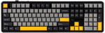 F108 Gray+Orange+Deep Gray Gasket Keyboard with Volcano RGB Switches &ndash; AULA