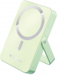 Verbatim Charge 'n' Go Magnetic Wireless Power Bank with stand - 10000 mAh Green