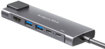 USB Type-C to HDMI/2x USB 3.0/2x USB Type-C/RJ45 Hub Adapter