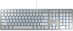 KC 6000 SLIM FOR MAC (silber/wei&szlig;, US-Layout, Cherry SX-Scherentechnologie)