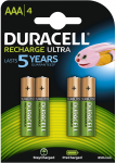 AAA rechargeable batteries Duracell DirectEnergy, 4 pcs