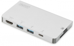DIGITUS USB Multiport Travel Dock 6-Port