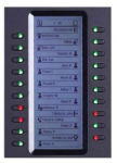 Grandstream Backlit LCD extension module, 20 dual-color keys