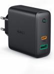 Aukey PA-D3 Wall Charger 2xUSB Power Delivery (1xUSB+1xUSB C) 5.4A 60W Dynamic Detect