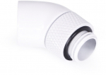 Alphacool Eiszapfen angle adapter 45&deg; rotatable G1/4 AG to G1/4 IG - White