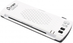 DIN A4, 380 mm/min, 80 &ndash; 125 micron, 380 x 155 x 37 mm, 940 g, 3x DIN A5, 3x DIN A6, white
