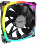 Montech RX120 120mm PWM ARGB Black Cooling Fan with RGB Lighting