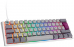 Ducky One 3 Mist Grey 60% Mini RGB Gaming Keyboard - MX Silent Red