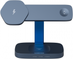 CANYON Wireless Charging Station Hexagon 310 3in1 DarkGrey/Blue