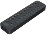 USB-A HUB Orico CT2U3-13AB-EU-BK-BP 13x USB-A 5Gbps BC 1.2 60W black