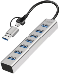 Logilink USB 3.0 Hub, 7-port, USB-A, aluminum housing