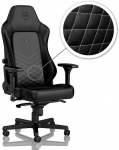 Noblechairs HERO Black/Platinum White Gaming Chair with PU Leather