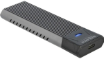 Delock external USB Type-C combo enclosure for M.2 NVMe PCIe or SATA SSD (black, tool-free)