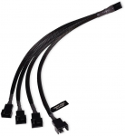 Alphacool 4-Pin to 4x 4-Pin PWM Y-Splitter 30cm - Black