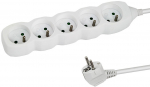 Esperanza ELK207W power extension 1.5 m 5 AC outlet(s) Indoor White