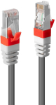 LINDY Patchkabel Cat6A SSTP SFTP PIMF grau 0.50m 10Gbit