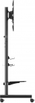 Equip mobile floor stand 50"-90" 60kg shelf black