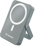 Verbatim Charge 'n' Go Magnetic Wireless Power Bank with stand - 10000 mAh Grey