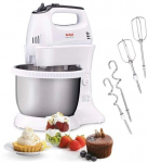 TEFAL HT312138 Quickmix | Hand Mixer | 300 W | Number of speeds 5 | Turbo mode | White/Stainless steel