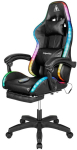 Fotel gamingowy Kruger&Matz GX-150 Czarny LED 7-punktowy masaż