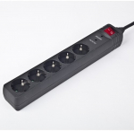 Gembird Surge protector 5 X German socket/3m