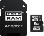 Goodram microSD 8GB C4 1-adapter