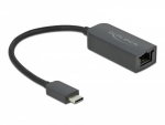 DELOCK Adapter USB Typ-C Stecker zu 2,5 Gigabit LAN kompakt
