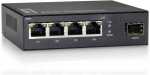 4 x RJ-45, 1 x SFP, 10/100/1000 Mbps, 280 g