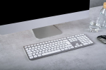 Cherry KW 9100 SLIM FOR MAC wireless keyboard, DE-layout, silver/white, Cherry SX