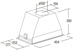 Cata GT-PLUS 45 X/M canopy hood 60 cm 645 m&sup3;/h LED