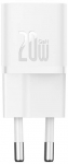 Mini wall charger Baseus GaN5 20W (white)