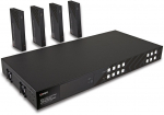 LINDY - transmitter + 4 receivers - video/audio/infrared/serial extender - HDBaseT