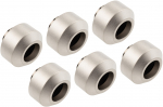 Optimus 12 mm Hard Tube Fittings 6-Pack with Tool - Satin Nickel