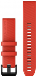 Garmin watch strap QuickFit 22mm, red silicone
