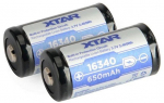 Battery 16340/R-CR123 3,7V Li-ion 650 mAh with protection