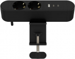 MicroConnect Multi Desktop Power Socket 2 Ways Schuko, 1 x USB-A, 2 x USB-C, 30W, 1,8m