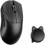 WL Mouse HUAN Wireless Gaming Mouse Omron Optical Switches Black
